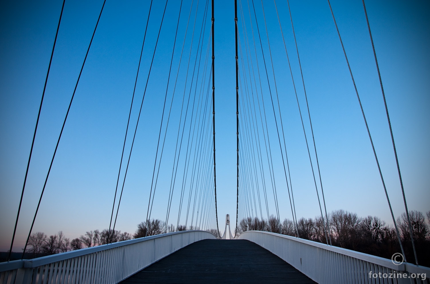 blue sky and bridge